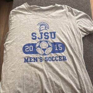 SJSU Men's Gray Soccer T-Shirt